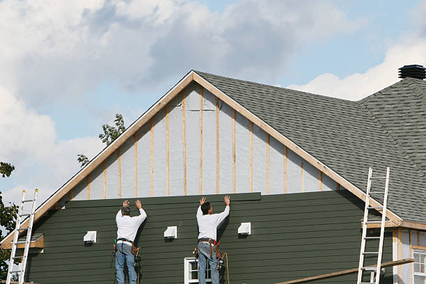 Professional Emergency Siding Repair technician working in Naugatuck, CT